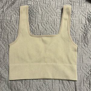Square neck crop top